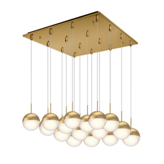 Pluto LED Pendant in Brushed Gold (347|MP402801BG-16)