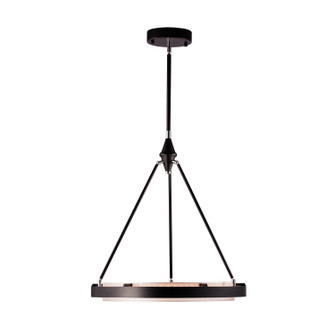 Duo LED Pendant in Classic Black/Silver Shimmer (452|PD302724CBSS-UNV-010)