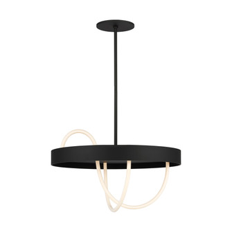 Uneri LED Chandelier in Nightshade Black (182|SLCH84027B)