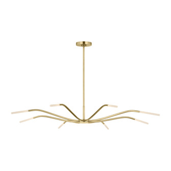 Lajos LED Chandelier in Hand-Rubbed Antique Brass (182|SLCH81827HABEG)