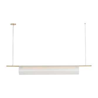 Trace LED Linear Chandelier in Hand-Rubbed Antique Brass (182|PBLS80727HABEG)