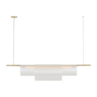 Trace LED Linear Chandelier in Hand-Rubbed Antique Brass (182|PBLS80627HABEG)