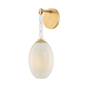 Yolanda One Light Wall Sconce in Aged Brass (428|H1124101-AGB)