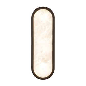 Evelyn LED Bathroom Vanity in Matte Black/Alabaster (452|WV653016MBAR)