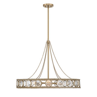 Cologne Six Light Pendant in Opulent Gold (51|7-9380-6-338)