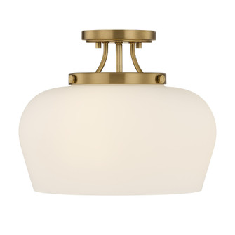 Octave Three Light Semi-Flush Mount in Satin Nickel (51|6-6035-3-322)