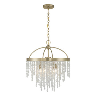 Jeanette Four Light Chandelier in Noble Brass (51|1-6450-4-127)