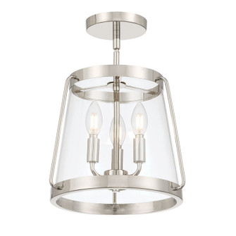 Adabella Three Light Semi-Flush Mount in Polished Nickel (59|230103-PN)