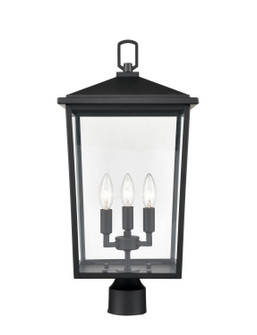 Fetterton Three Light Outdoor Post Lantern in Powder Coated Black (59|2983-PBK)