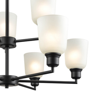 Amberle Nine Light Chandelier in Matte Black (59|2819-MB)