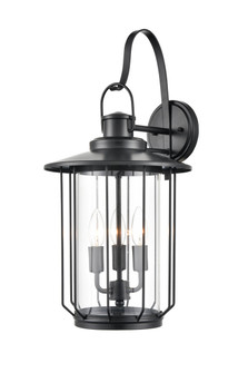 Belvoir Three Light Outdoor Wall Sconce in Powder Coated Black (59|2695-PBK)