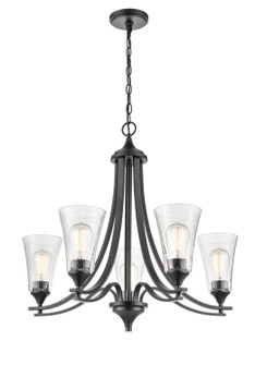 Natalie Five Light Chandelier in Matte Black (59|1465-MB)