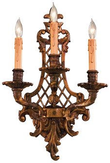 Metropolitan Three Light Wall Sconce in Oxide Brass (29|N9813-3)