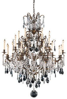 Vintage 24 Light Chandelier in Oxidized Brass (29|N950040)