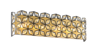 Brookcrest Four Light Bath in Sand Coal With Gold Highlights (29|N7844-711)