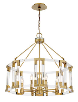 Prima Vista Eight Lights Chandelier in Aged Antique Brass (29|N7358-790)