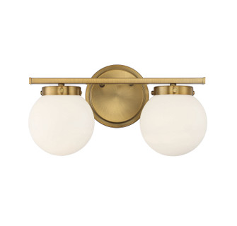 Two Light Bathroom Vanity Light in Natural Brass (446|M80047NB)