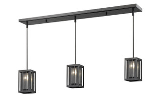 Meridional Three Light Linear Chandelier in Bronze (224|Z6-58MP-C-3BRZ)