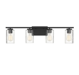 Mbath Four Light Bathroom Vanity Light in Matte Black (446|M80039MBK)