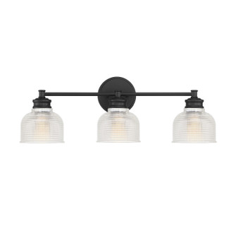 Mbath Three Light Bathroom Vanity Light in Matte Black (446|M80035MBK)