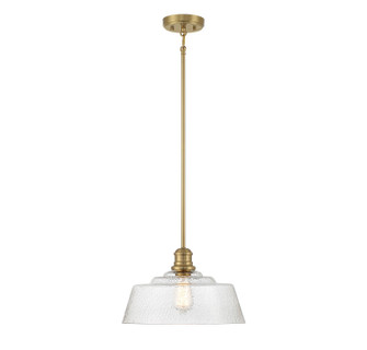 One Light Pendant in Natural Brass (446|M7023NB)