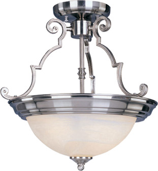 Essentials - 584x Three Light Semi-Flush Mount in Satin Nickel (16|5844MRSN)