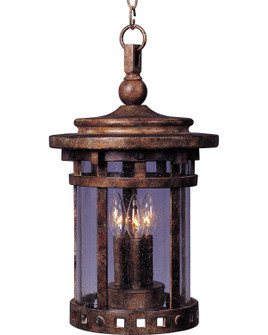 Santa Barbara VX Three Light Outdoor Hanging Lantern in Sienna (16|40039CDSE)