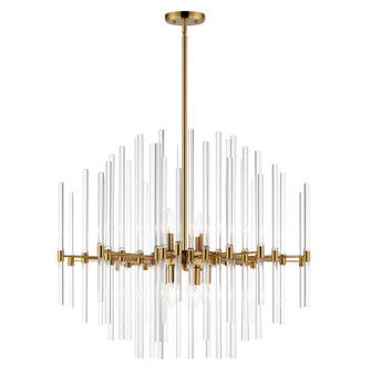 Divine Eight Light Chandelier in Heritage (16|38406CLHR)