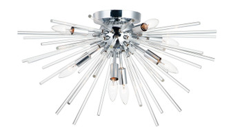 Polaris Eight Light Flush Mount in Polished Chrome (16|28660CLPC)