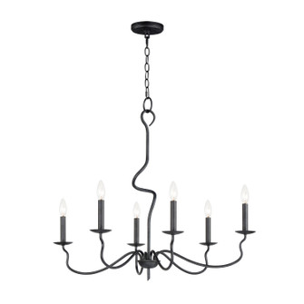 Padrona Six Light Chandelier in Black Oxide (16|27706BO)