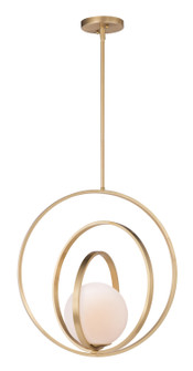 Coronet One Light Pendant in Satin Brass (16|26056SWSBR)