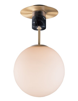 Vesper One Light Semi-Flush Mount in Satin Brass / Black (16|26031SWSBRBK)