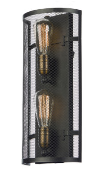 Palladium Two Light Wall Sconce in Black / Natural Aged Brass (16|20119BKNAB)