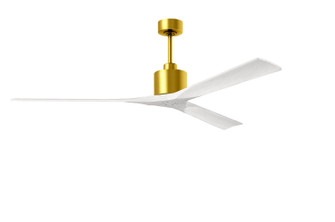 Nan XL 72'' Ceiling Fan in Brushed Brass (101|NKXL-BRBR-MWH-72)