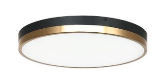 Tone LED Flush Mount in Black & Aged Gold Brass (423|M15302BKAG)