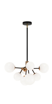 Novu LED Chandelier in Aged Gold Brass (423|C83008AGOP)