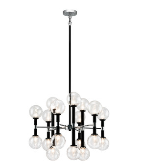 Stellar 18 Light Chandelier in Black (423|C75318BKCL)