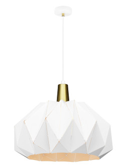 The Origami One Light Pendant in White (423|C70911WH)