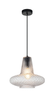 Quilted Gem One Light Pendant in Matte Black (423|C68102CL)