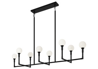 Candlestix Eight Light Chandelier in Black (423|C64808BKOP)