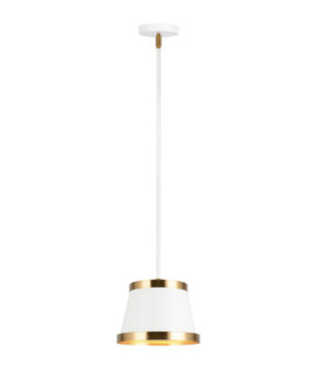 Caske One Light Pendant in White (423|C62901WHAG)
