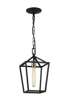 Scatola One Light Pendant in Rusty Black & Aged Gold Brass Accents (423|C61701RB)