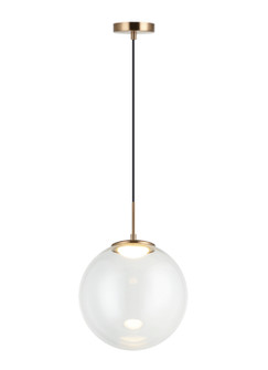 Boble One Light Pendant in Aged Gold Brass (423|C61321AGCL)