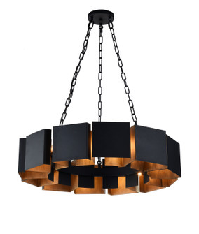 Mattone 12 Light Chandelier in Matte Black (423|C59312MB)