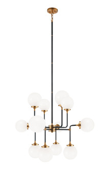 Particles 12 Light Pendant in Aged Gold Brass (423|C58212AGOP)