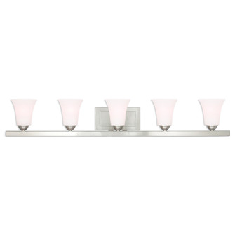 Ridgedale Five Light Bath Vanity in Brushed Nickel (107|6485-91)