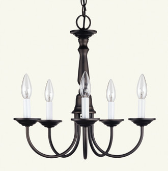 Home Basics Five Light Chandelier in Bronze (107|6030-07)