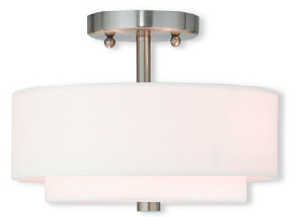 Meridian Two Light Ceiling Mount in Brushed Nickel (107|51042-91)