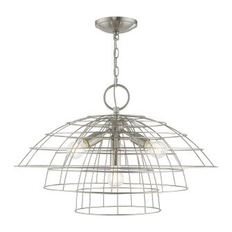 Brooklyn Four Light Chandelier in Brushed Nickel (107|50948-91)