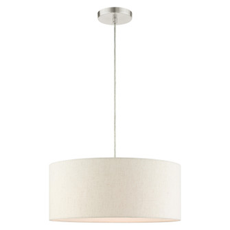 Blossom Three Light Pendant in Brushed Nickel (107|49802-91)